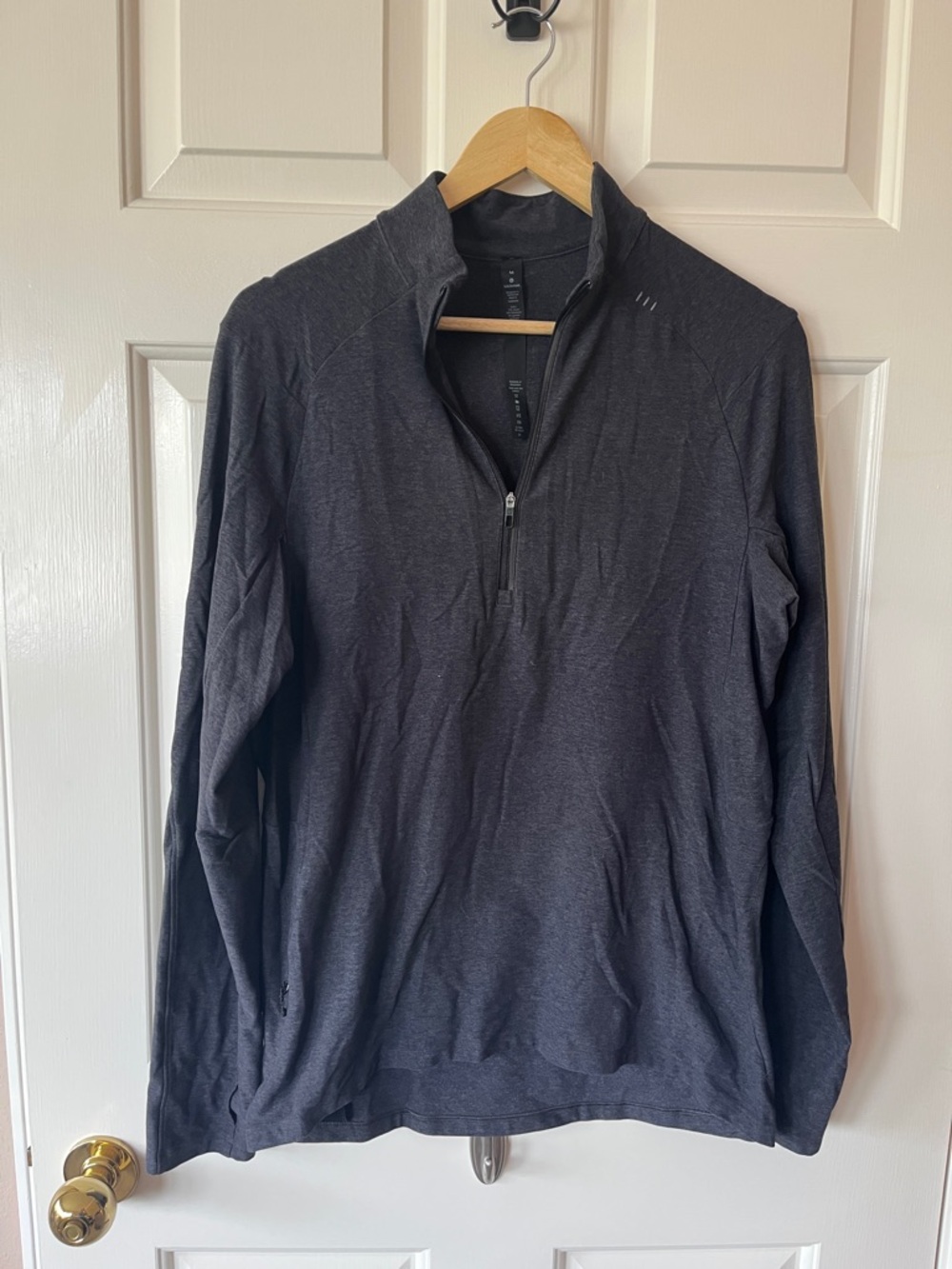 lululemon athletica Men's Dark Charcoal Half-Zip Pullover